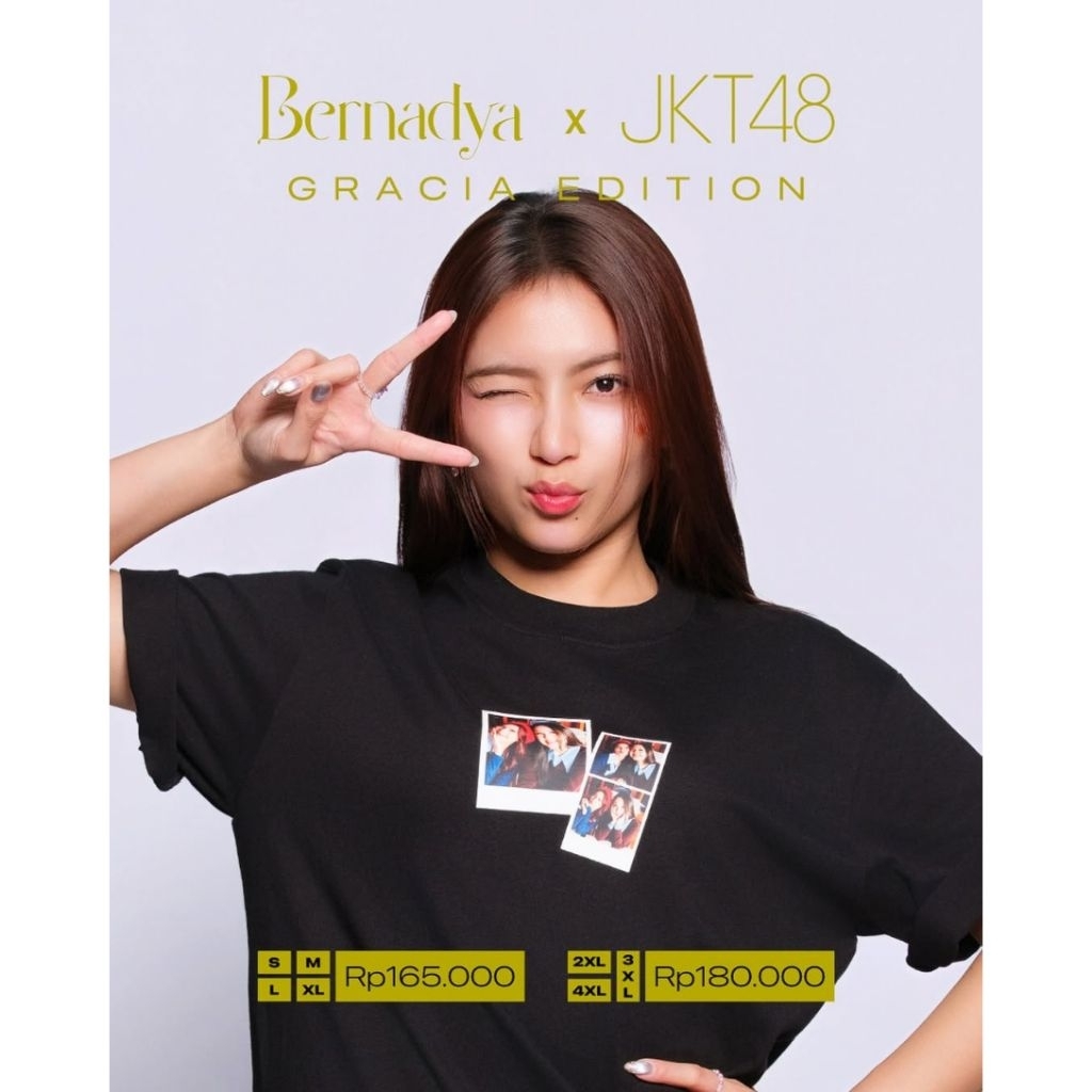 Kaos Bernadya x JKT48 T-Shirt - Black