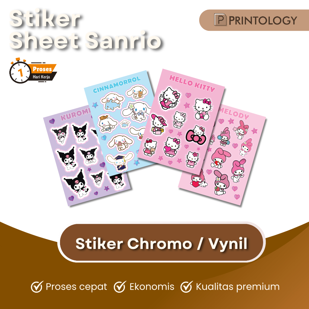 

CETAK STIKER SHEET KARAKTER SANRIO LUCU (PRINT A3+)