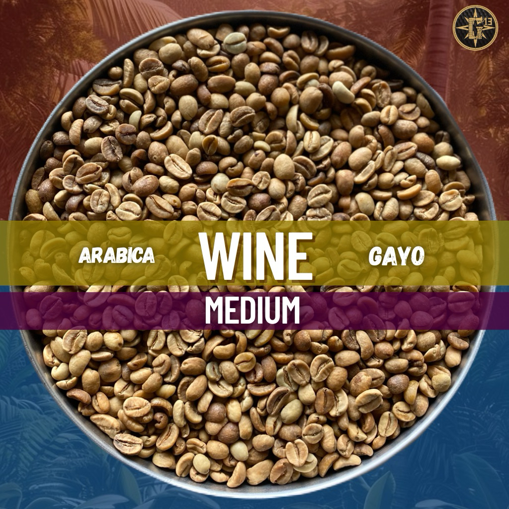 

GREEN BEAN WINE MEDIUM ARABICA KOPI GAYO ARABIKA ACEH 1KG