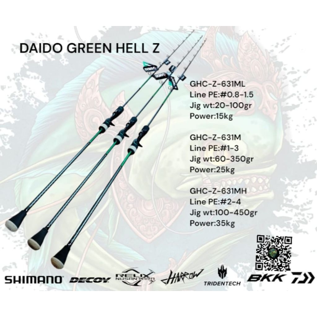 DAIDO GREEN HELL Z (over head)