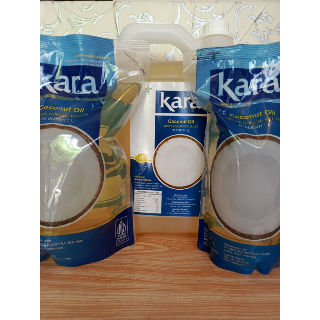 

Kara Minyak Goreng Kelapa kemasan 5Ltr 2Ltr dan 1Ltr