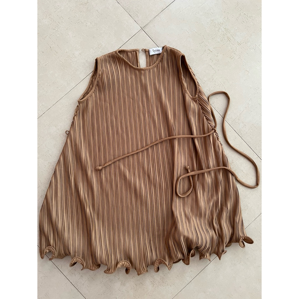 dress pleats anak