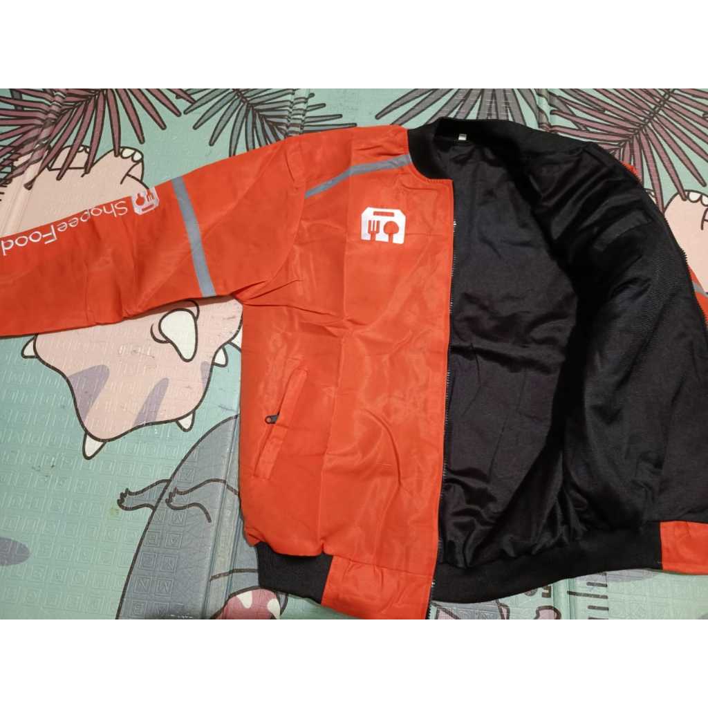 JAKET OREN BOLAK BALIK POLOS HITAM MURAH BISA DIPAKE BOLAK BALIK