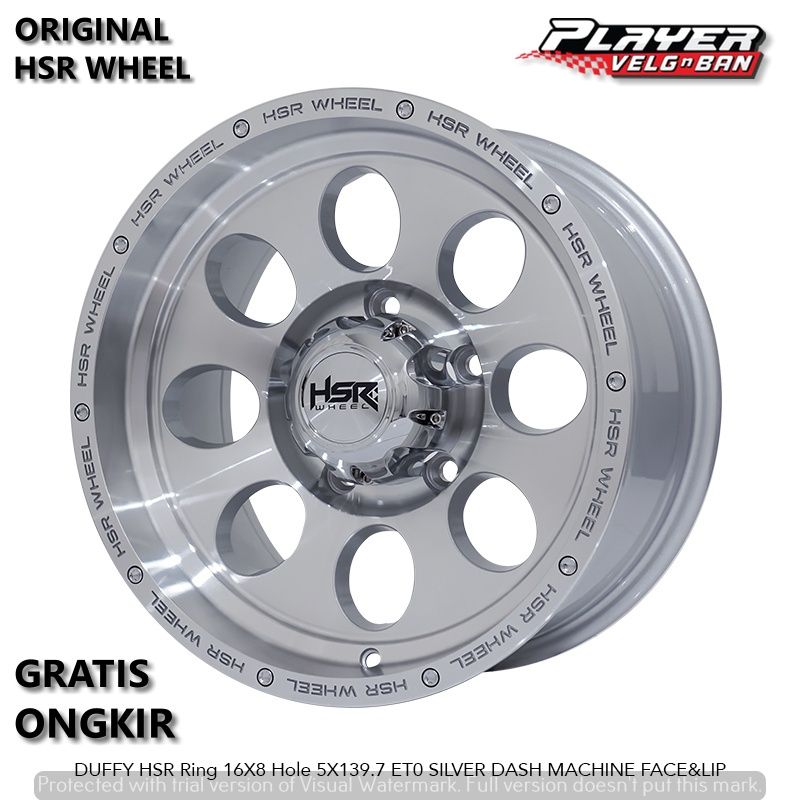 VELG MOBIL JIMNY KATANA TYPE HSR DUFFY UKURAN R16X8 PCD 5X114,3 ET0 WAARNA SDMFL