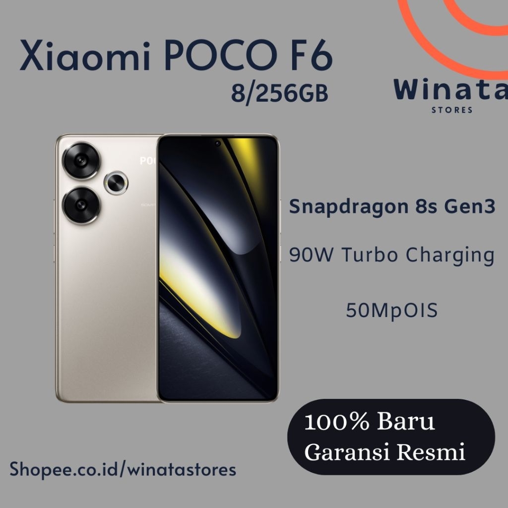 HP Xiaomi POCO F6 Ram 8/256GB - Resmi No Repack