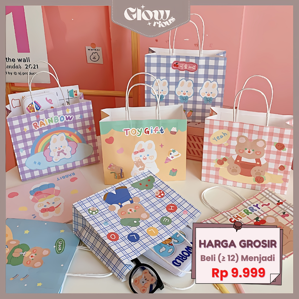 

GR Paperbag Tas Hadiah Tas Belanja Tas Unik Kekinian Tote Bag Plastik Kado Hadiah Edisi Dodogirl