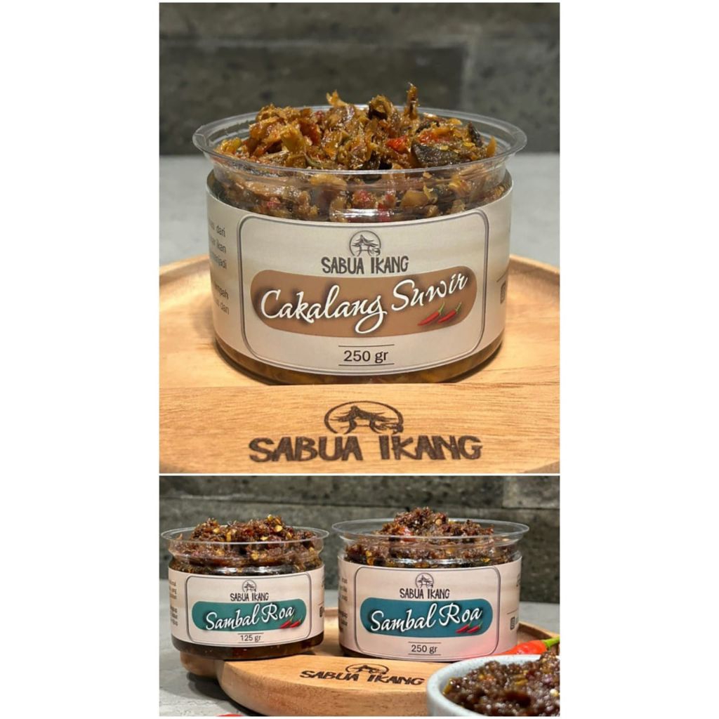 

Sambal ikan roa isi 250gram, sambal cakalang suwir isi 250gram