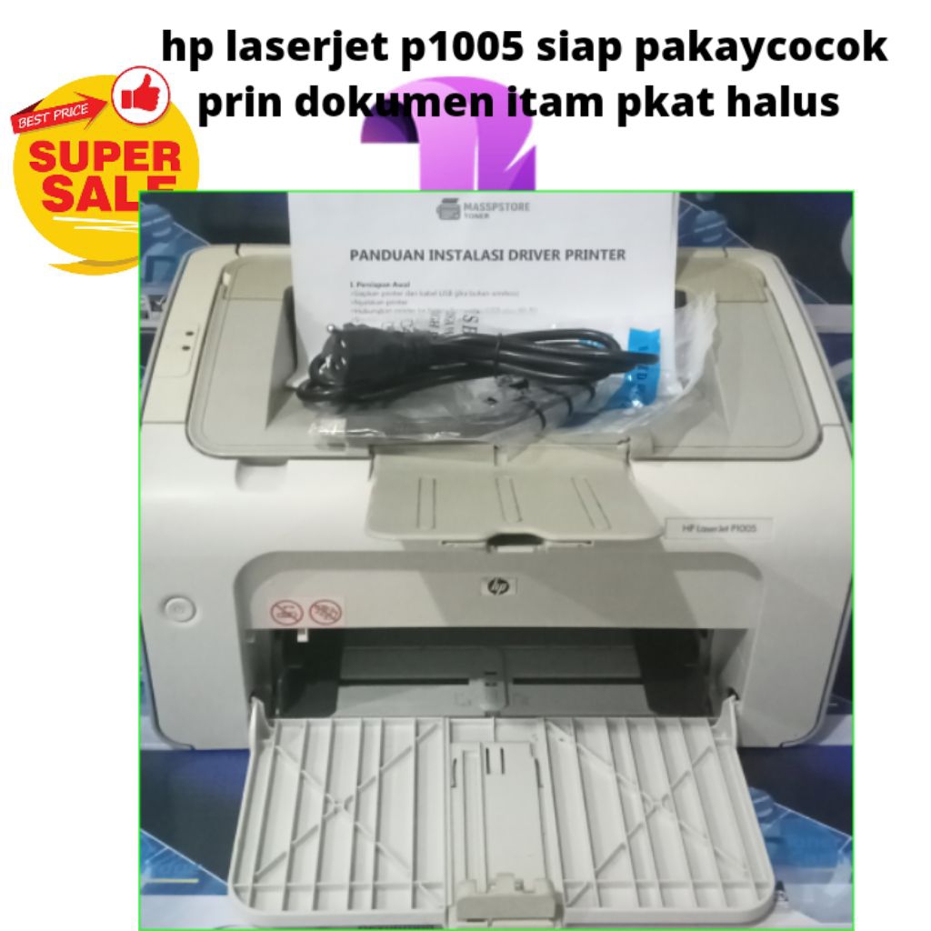 printer hp Laserjet p 1005 print mohonokrome