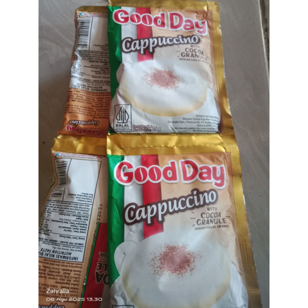 

GOODAY CAPPUCCINO RENCENG 10 PCS