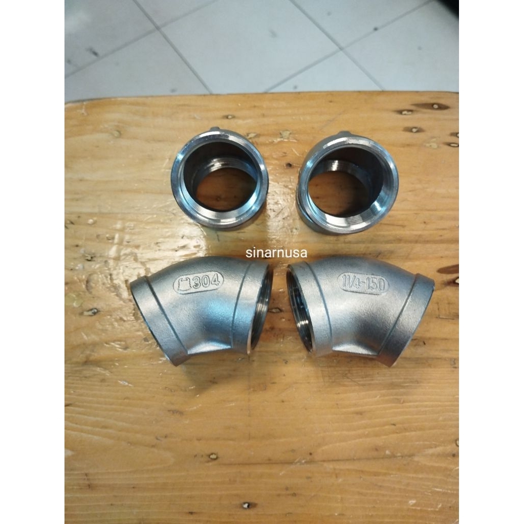 Elbow 45° Stainless 304 Drat 1 1/4" inchi DN 32