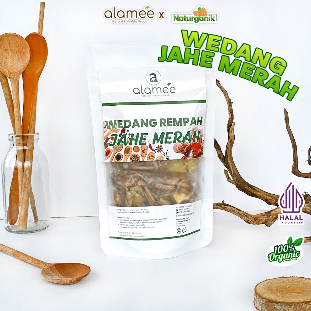 

ALAMEE Wedang Rempah Jahe Merah Komplit Tradisional Asli Rempah Minuman Herbal Organik Naturganik
