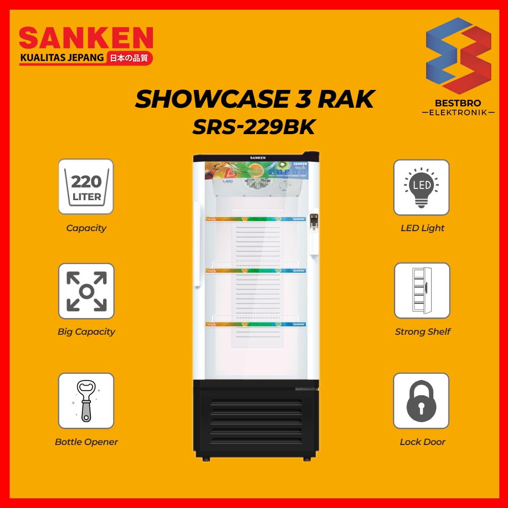 Sanken Showcase SRS-229MR/BK Warna Random