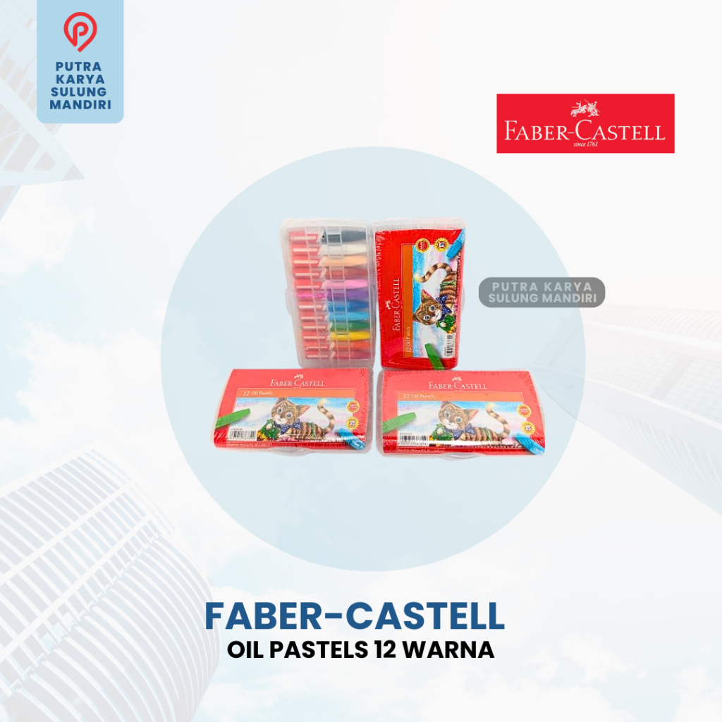 

faber castell oil pastel 12 warna