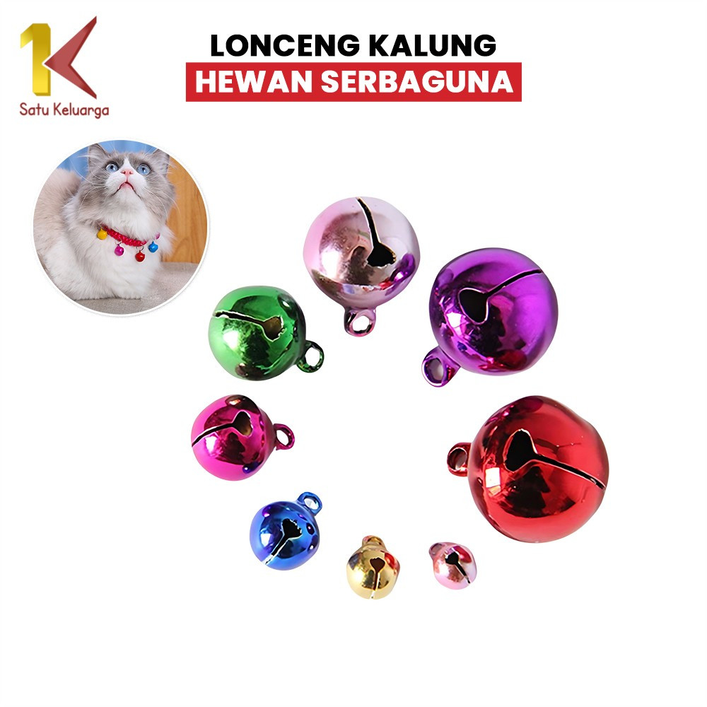 Satu Keluarga Lonceng Warna Warni C1154 Krincingan Kalung Kucing Kelintingan Serbaguna