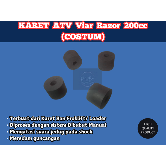 Karet Mounting ATV  Viar  Razor  200cc (COSTUM) Harga 1pcs
