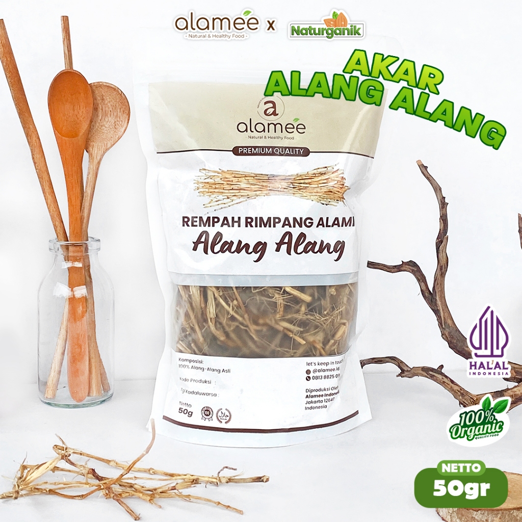 

ALAMEE Alang Alang Akar Rempah Cogon Grass Rempah Rimpang Organik Alami Spice Naturganik