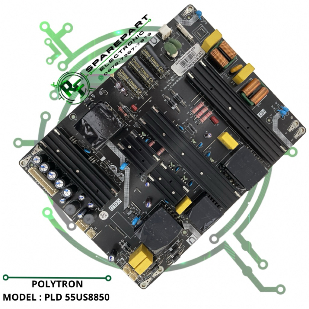 PSU POWER SUPPLY REGULATOR MESIN TV LED POLYTRON PLD55US8850 PLD 55US8850