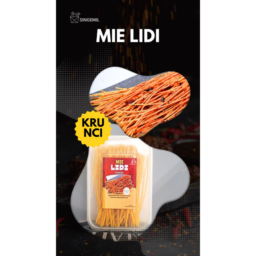 Cemilan Mie Lidi 125 gr - Singemil