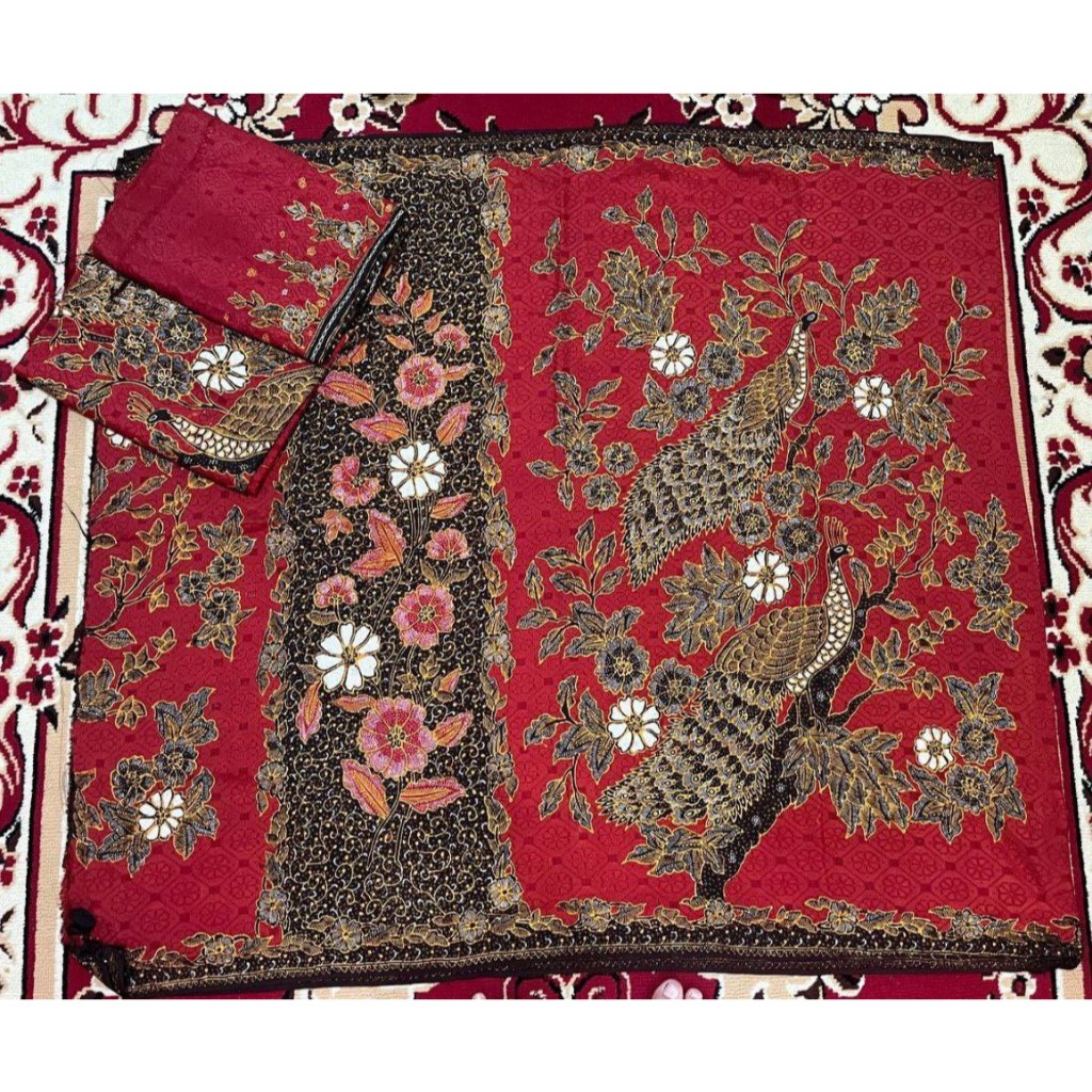 Kain Batik Tulis Sarimbit Sutra Polos Batik Couple Pasangan BNZ