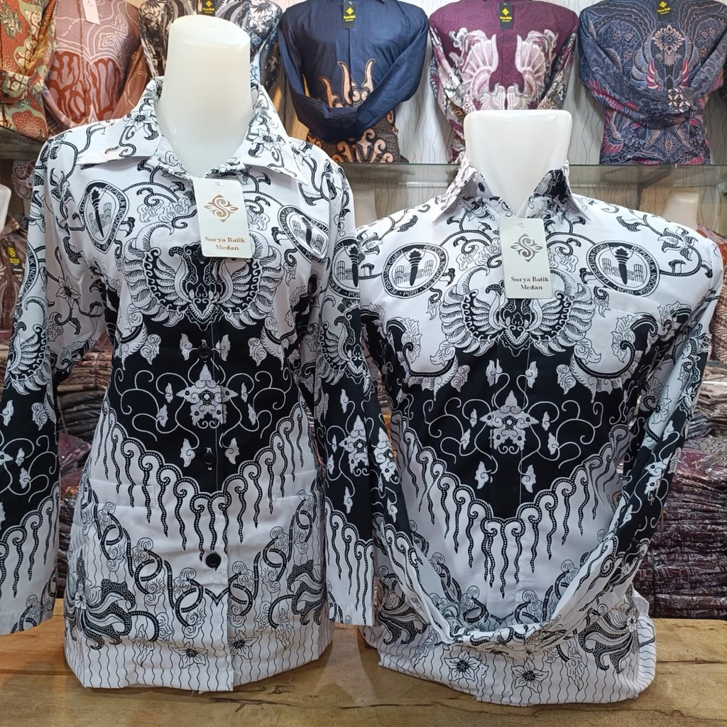 pgri baru 2025 baju dinas guru premium berfuring