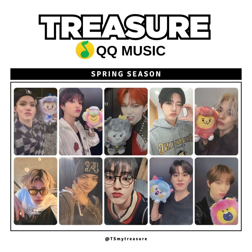 PC Photocard Jeongwoo Treasure | PC QQ Music Spring Season Woopy Jeongwoo | PC Rare