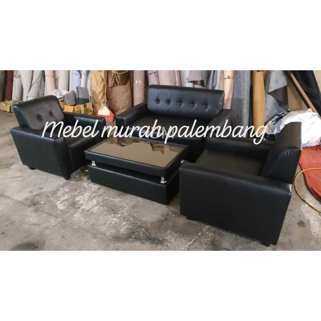 Sofa Tamu Minimalis Peru 211 + Meja | Kursi Tamu PERU Berkualitas | Sofa Murah Palembang