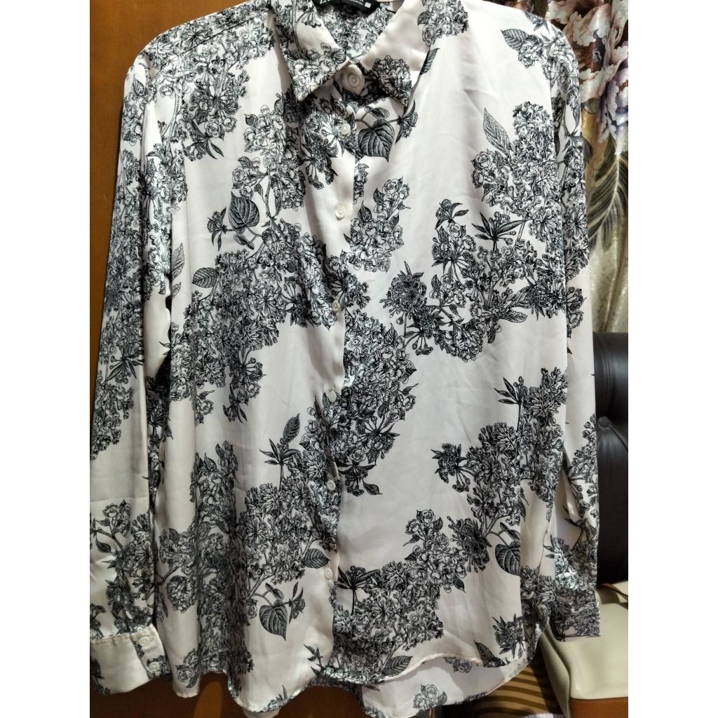 Zara Satin Shirt - Baru