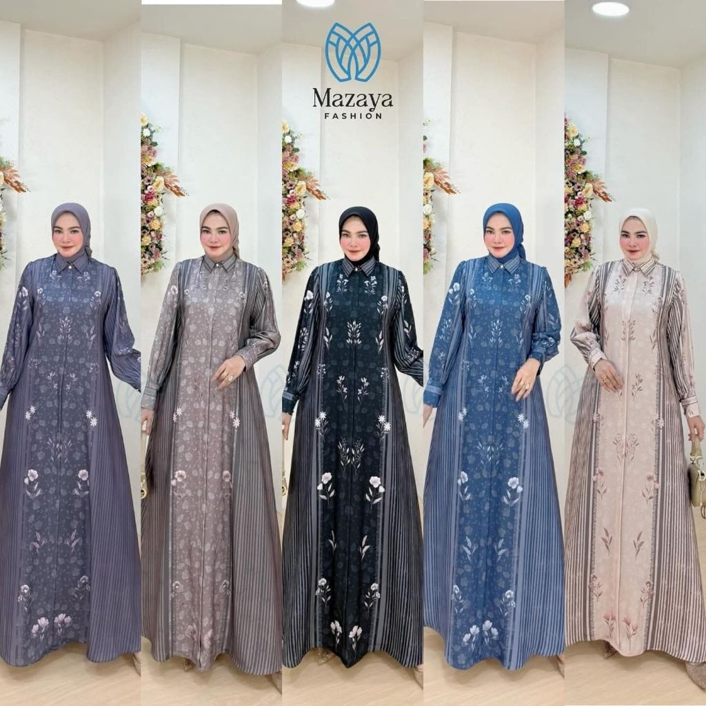 gamis jumbo wanita brand mazaya