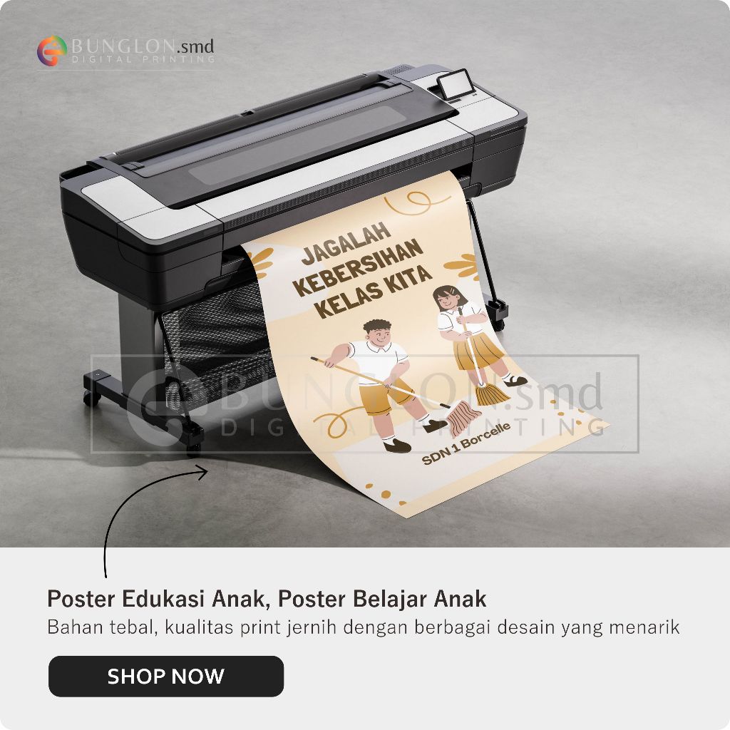 

Poster Jagalah Kebersihan Kelas Model Cream