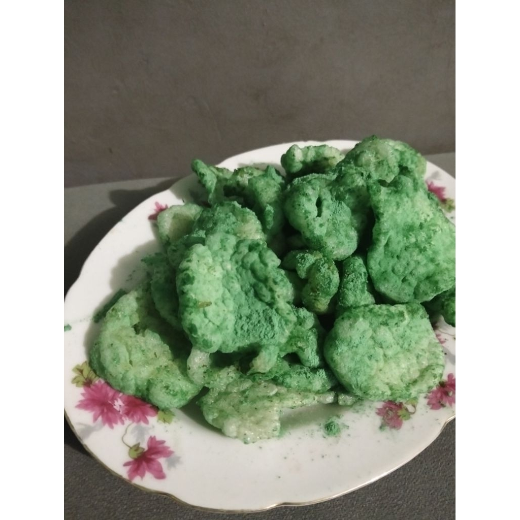 

kerupuk kancing rumput Laut kemasan 500gram