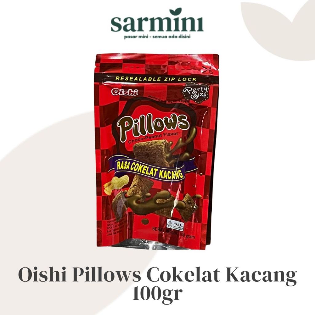 

Oishi Pillows Isi Cokelat Kacang 100gr