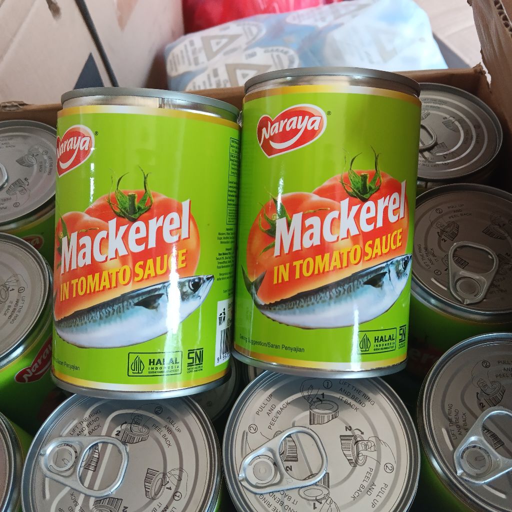 

Sarden Makarel Naraya dalam Saos Tomat Kaleng 500g