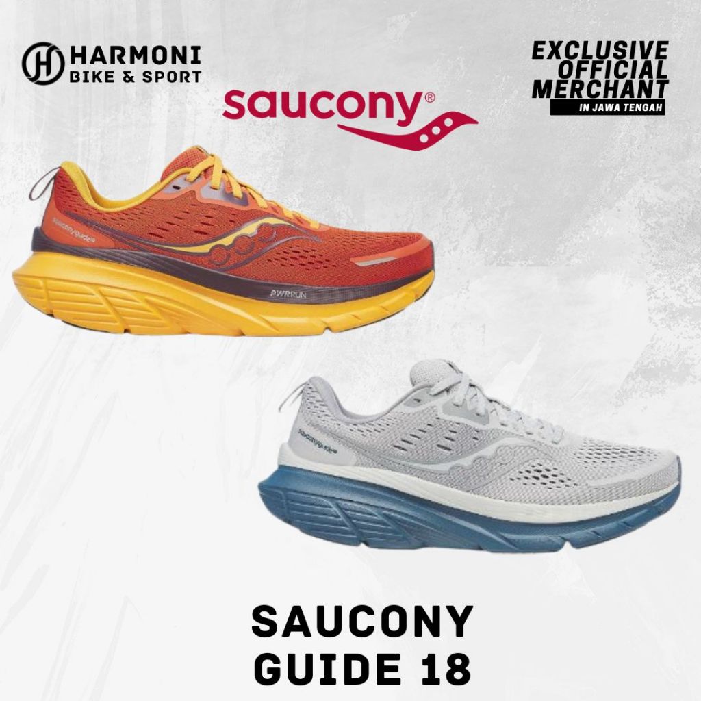 SAUCONY GUIDE 18 MEN SEPATU LARI PRIA