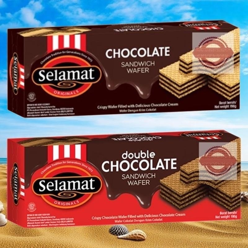 

SELAMAT Wafer selamat all Variant Sandwich Cokelat Double Coklat Biskuit Coklat