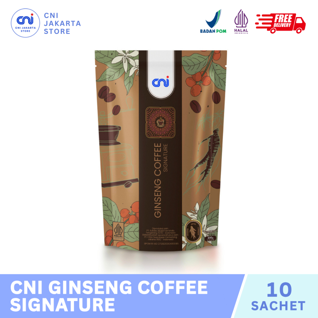 

CNI Ginseng Coffee Signature (10 Sachets) - CNI Kopi Ginseng dengan Aroma Kopi Lebih Kuat