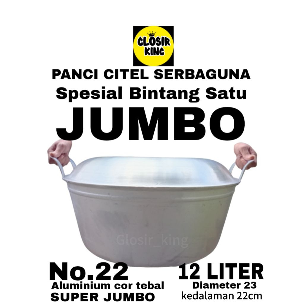 panci citel serbaguna ukuran no.20
