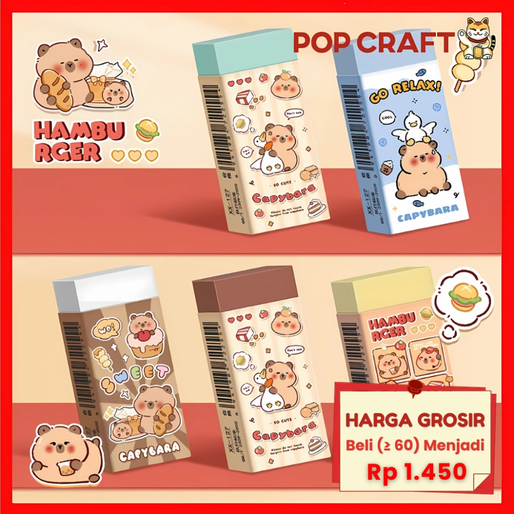 

PC Penghapus Lucu Karakter Penghapus Pensil Astronout Eraser Pencil Alat Tulis Sekolah ATK 1 Pcs