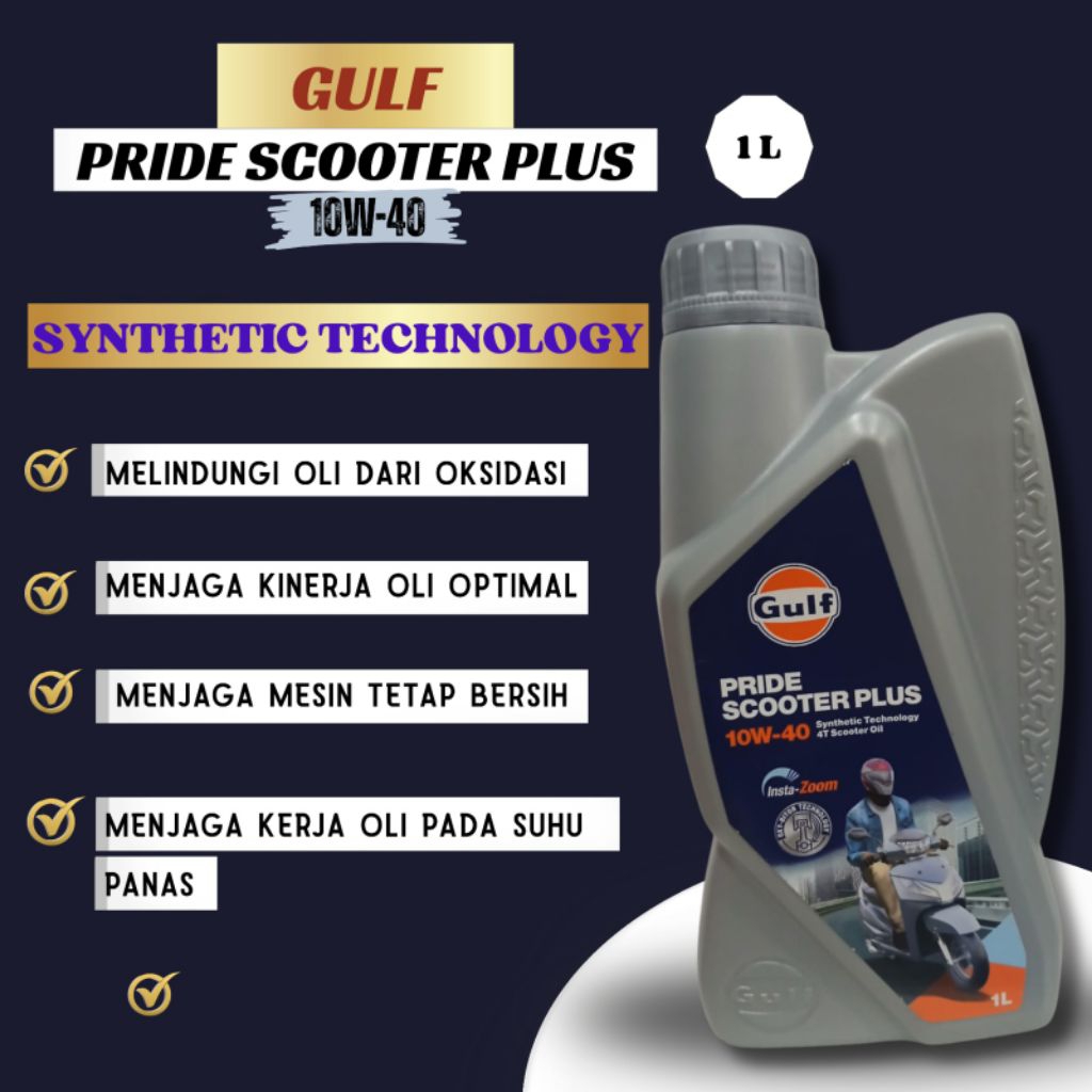 Oli GULF PRIDE SCOOTER PLUS 1L