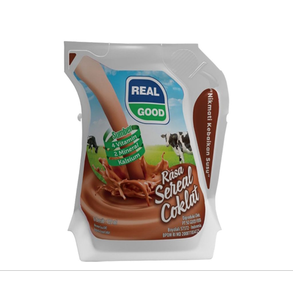 

Real Good Susu UHT Sereal Cokelat 125 ml