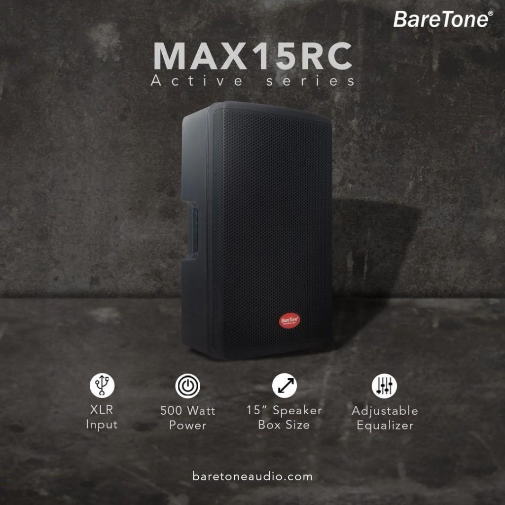SPEAKER AKTIF BARETONE MAX15RC BARETONE MAX 15 RC ORIGINAL SATUAN