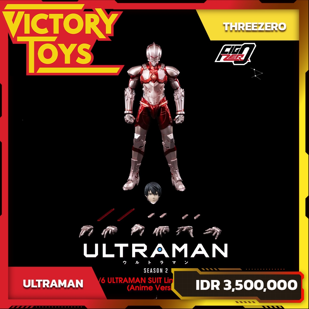 ULTRAMAN FIGZERO ULTRAMAN SUIT LIMITER (Anime Ver.) 1/6 By ThreeZero