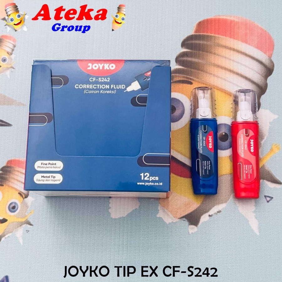 

(BOX/12PCS) JOYKO Correction Fluid Cairan Koreksi Penghapus Cair CF-S242