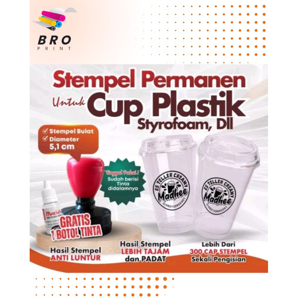 

Stempel Cup Gelas/Stempel Plastik/Stempel Otomatis