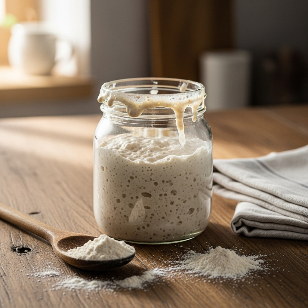 

Ragi Alami Starter Sourdough – Starter Kultur Aktif Siap Pakai untuk Roti Sourdough Lezat & Sehat