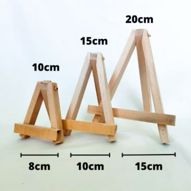 

Mini Easel Stand Kayu Aesthetic Tripod Frame Photo