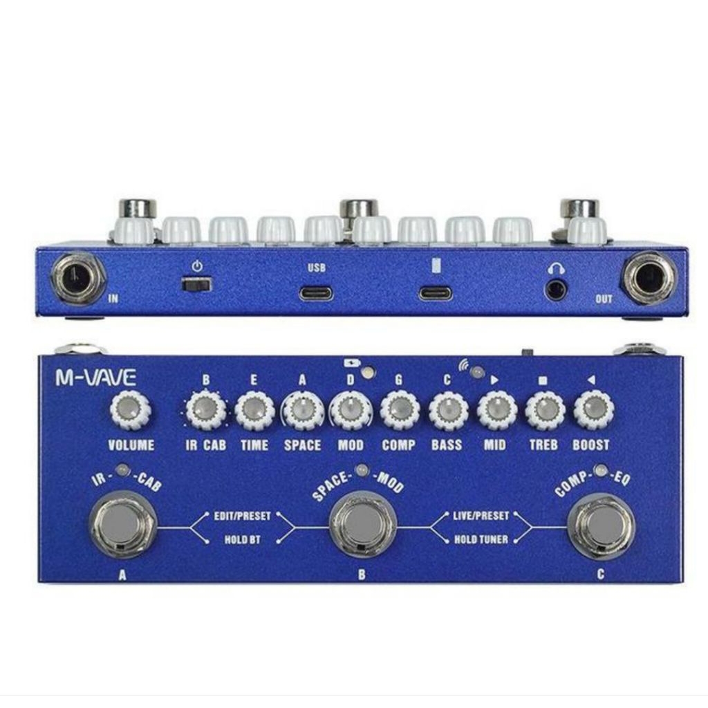 Multi Efek Bass Elektrik M-Vave Cube Baby Bass Elektrik Original