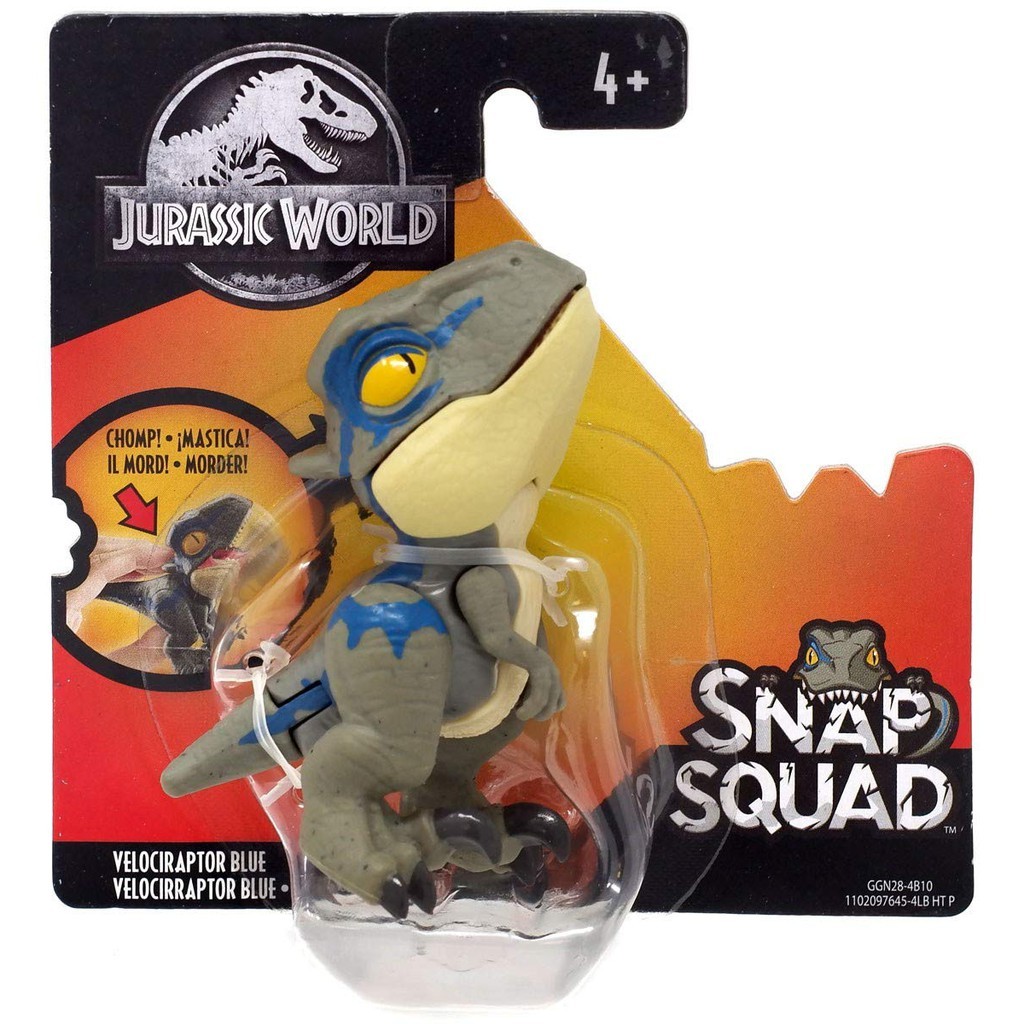 Snap Squad Dino Velociraptor Blue Wave 1