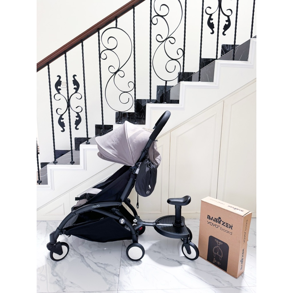 PRELOVED BabyZen YOYO + Board Good Condition / Stroller Babyzen Yoyo Grey colour