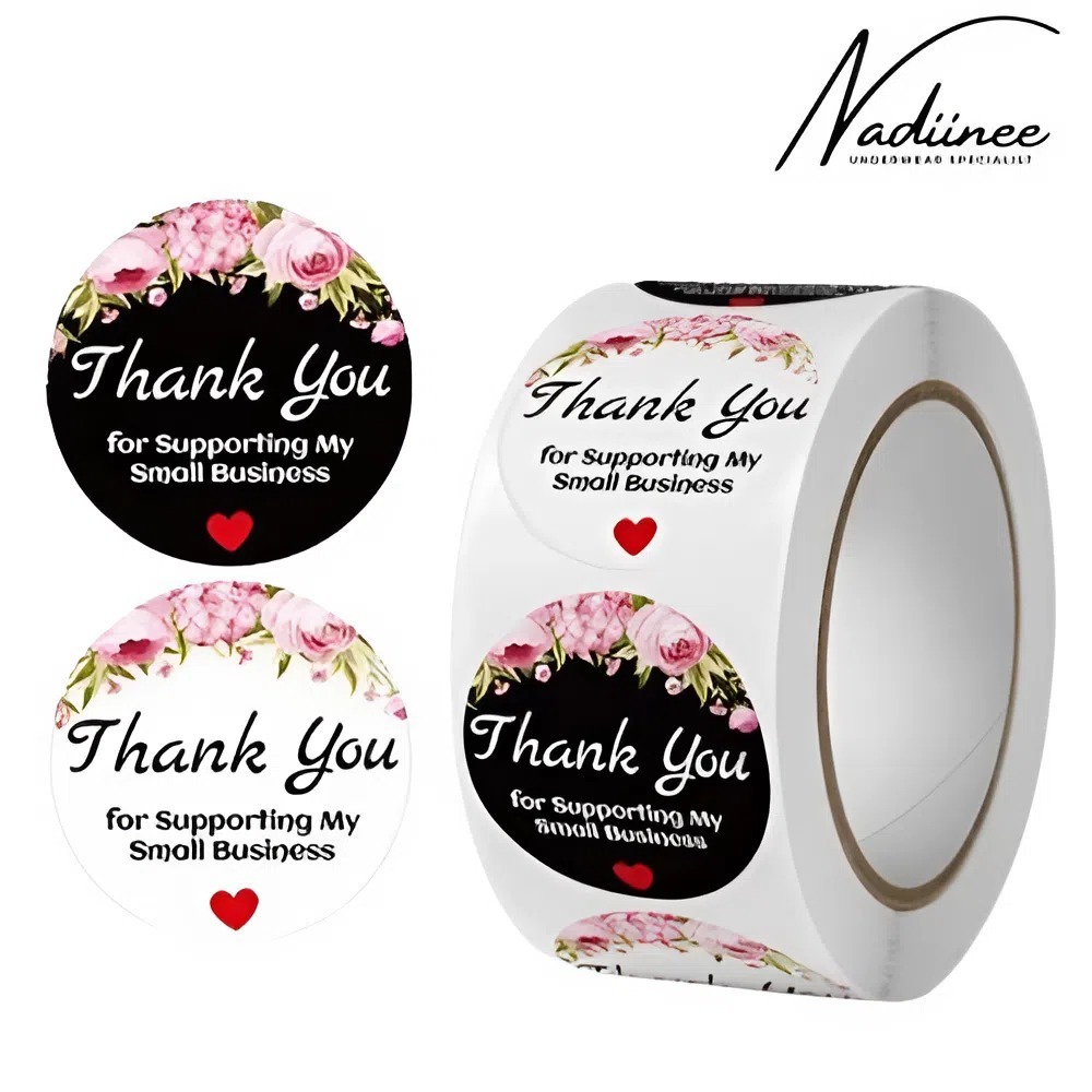 

Stiker Roll Thank You Isi 500 pcs Sticker Label Bulat Makanan Minuman Murah Bahan Berkualitas Elegan