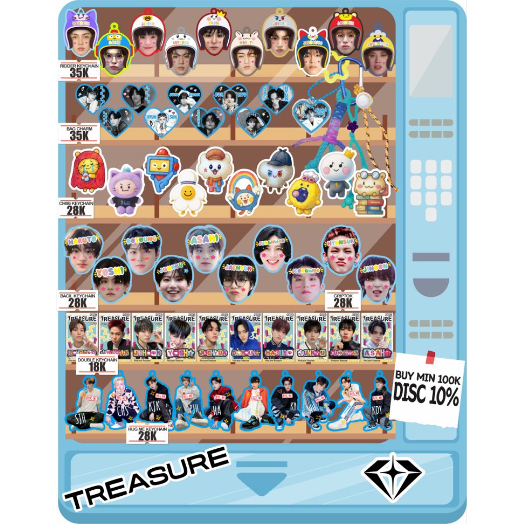 keychain kpop truz treasure